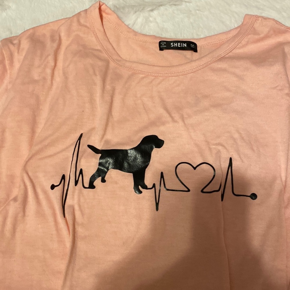 pink shein womens top